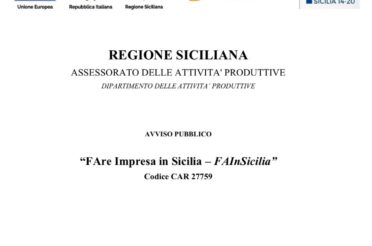 FAre Impresa in Sicilia – FAInSicilia – Fondo perduto fino al 90%